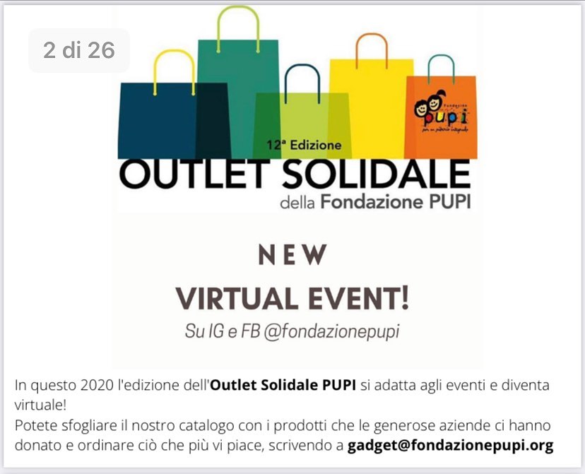 Outlet solidale Pupi